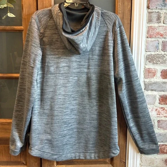 Nike Hoodie Sweatshirt Men Small Dri Fit Gray Heathered Pullover Athleisure - Picture 2 of 9